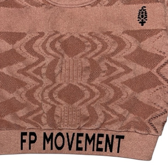 365. FREE PEOPLE Run the Distance Baby Tee in Petal Combo NWOT $48 - Picture 5 of 5